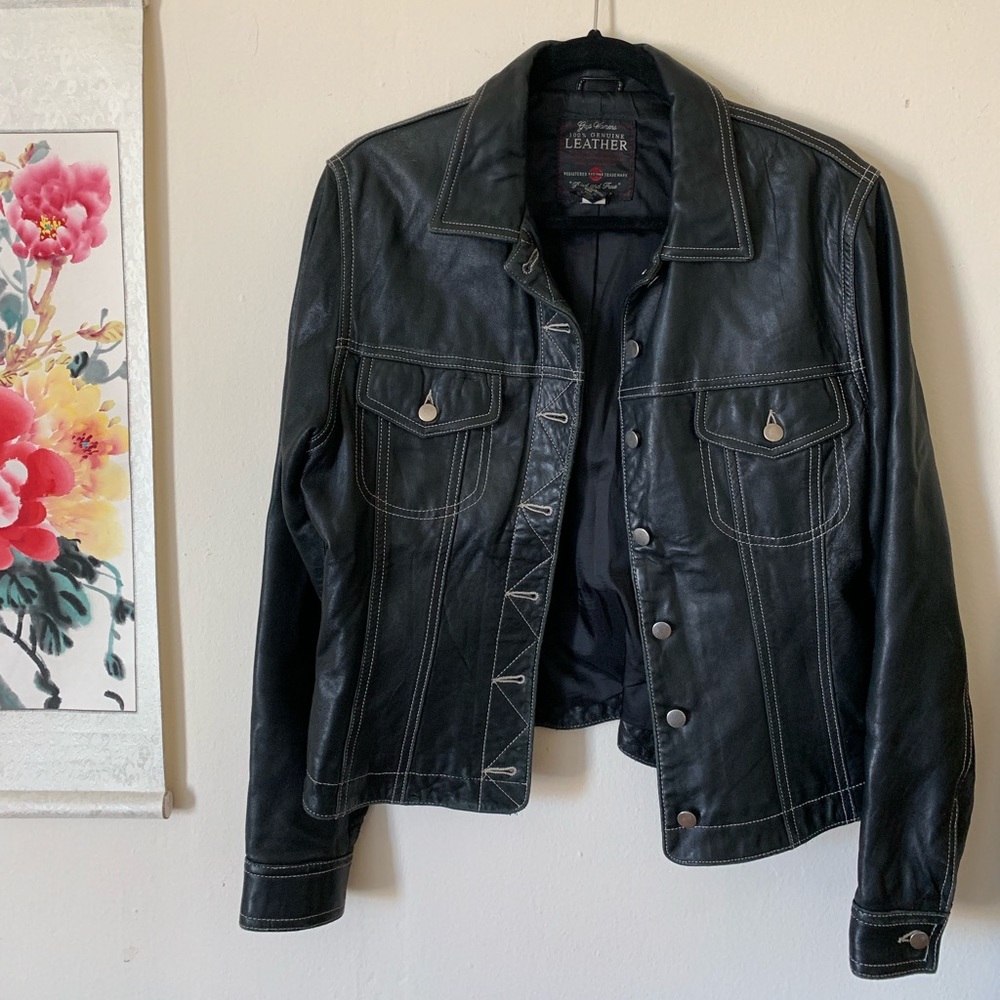 100% genuine leather jacket